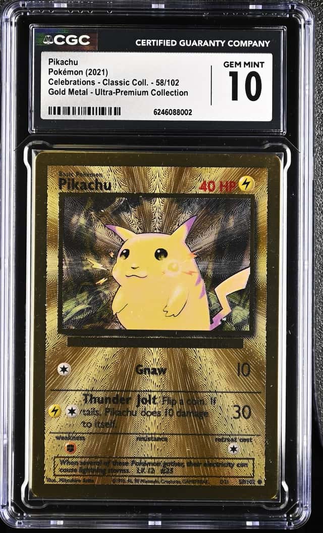 2021 Pokemon Celebrations UPC Pikachu Gold Metal #58/102 CGC 10 GEM MINT