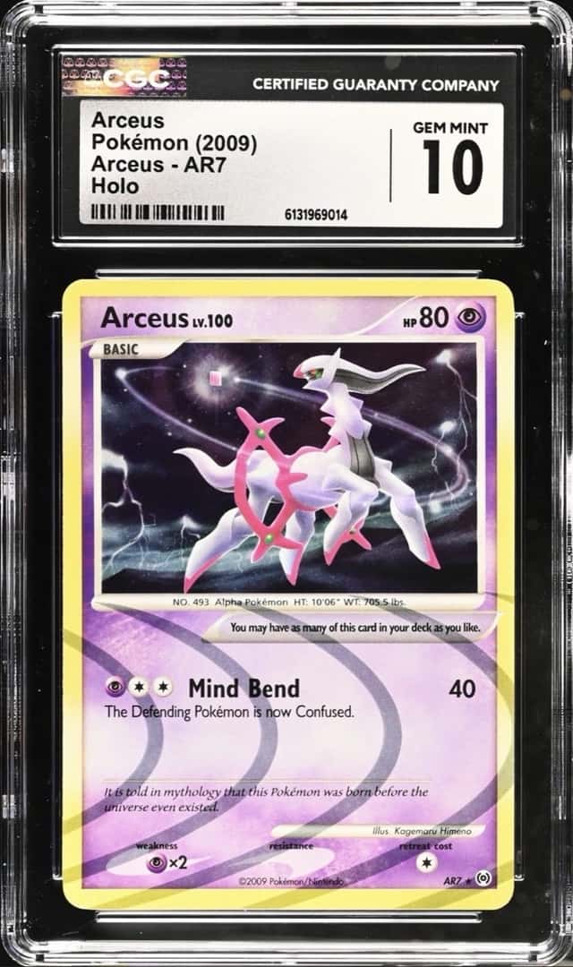 Pokemon Platinum Arceus AR7 CGC 10 English 2009 Holo