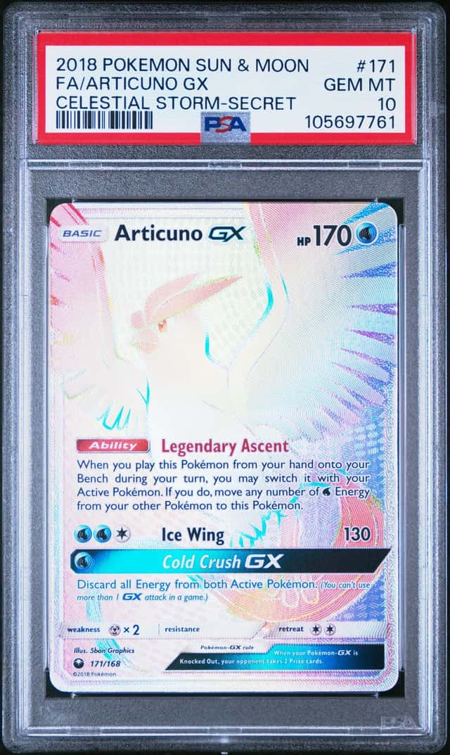 2018 Pokemon Sun & Moon Celestial Storm Articuno #171/168 PSA 10 GEM MINT