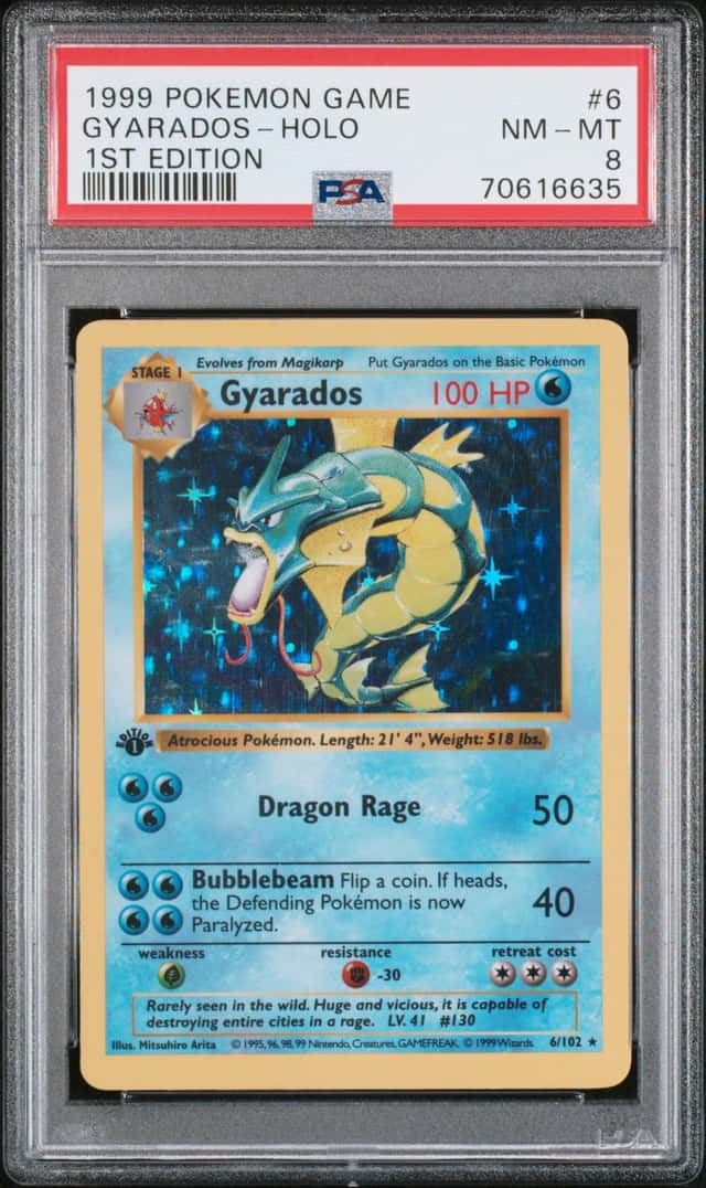 1999 Pokemon Base Set 1st Edition Holo Gyarados #6
