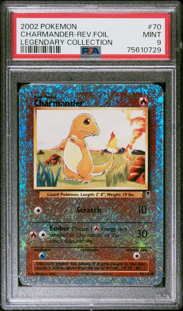 2002 Pokemon Legendary Collection Reverse Holo Charmander #70