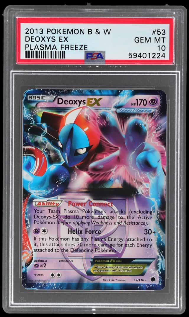 2013 Pokemon Black and White Plasma Freeze Deoxys Ex #53