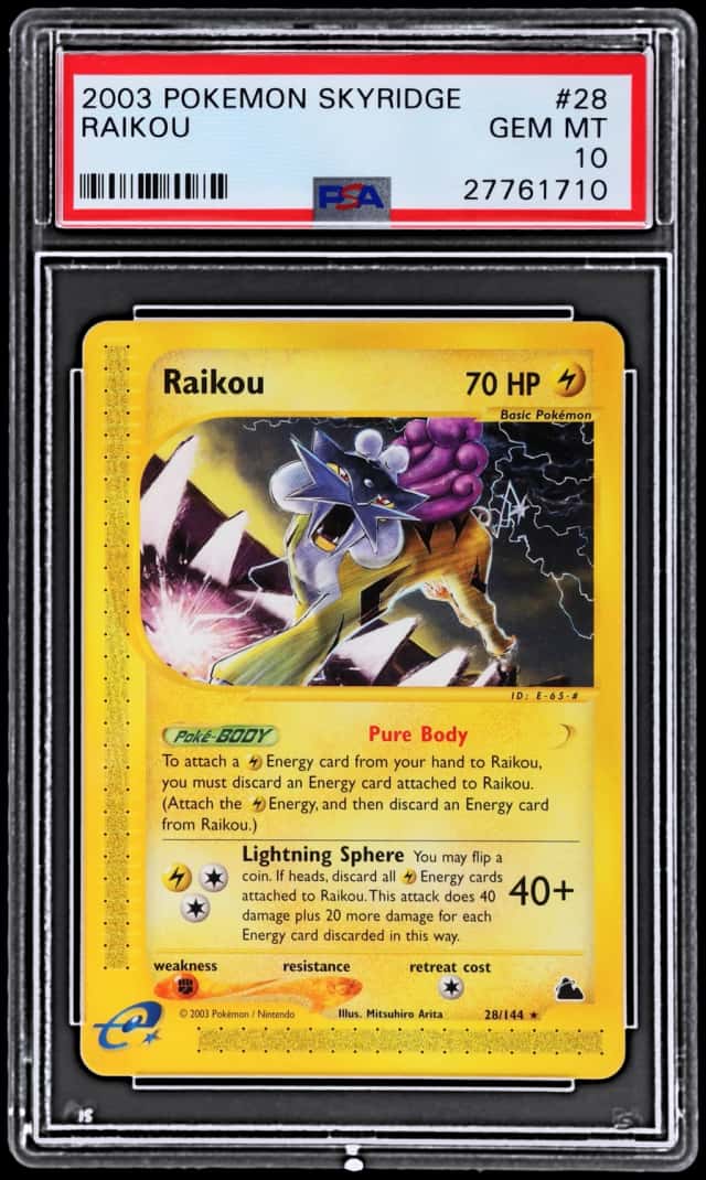 2003 Pokemon Skyridge Raikou #28