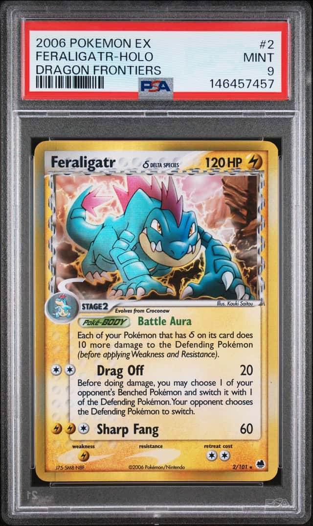 2006 Pokemon Ex Dragon Frontiers Holo Feraligatr #2