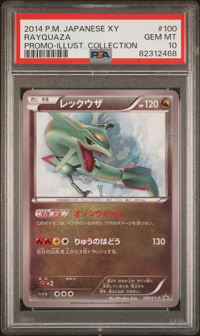 2014 Pokemon XY Promo Japanese Illustration Collection Rayquaza #100XYP