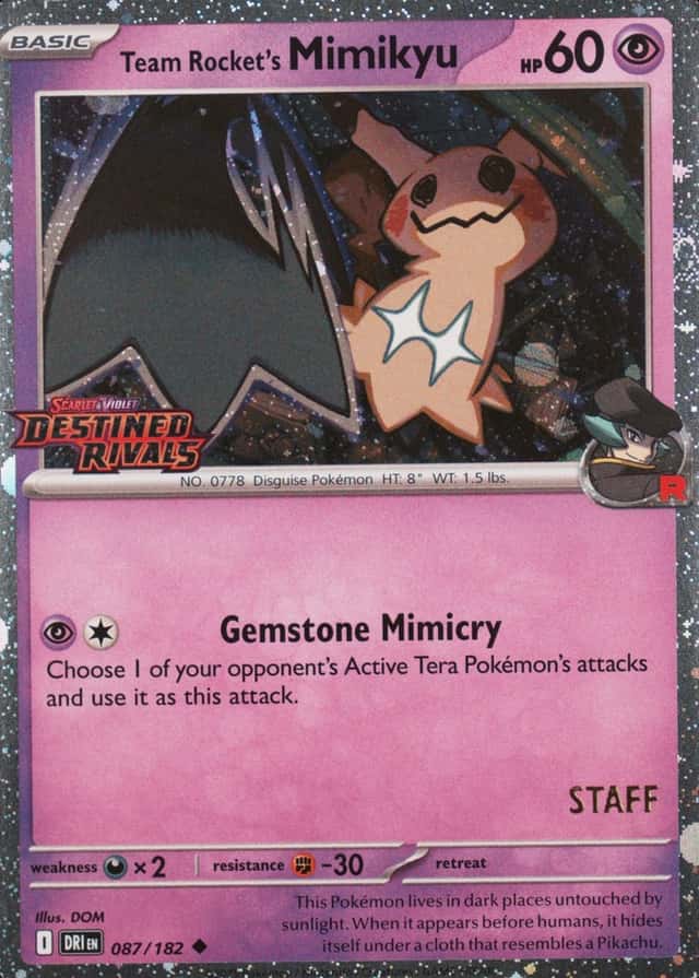Non-Holo · Prerelease · Staff