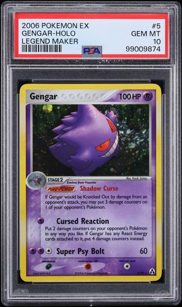2006 Pokemon EX Legend Maker Holo Gengar #5 PSA 10 GEM MINT