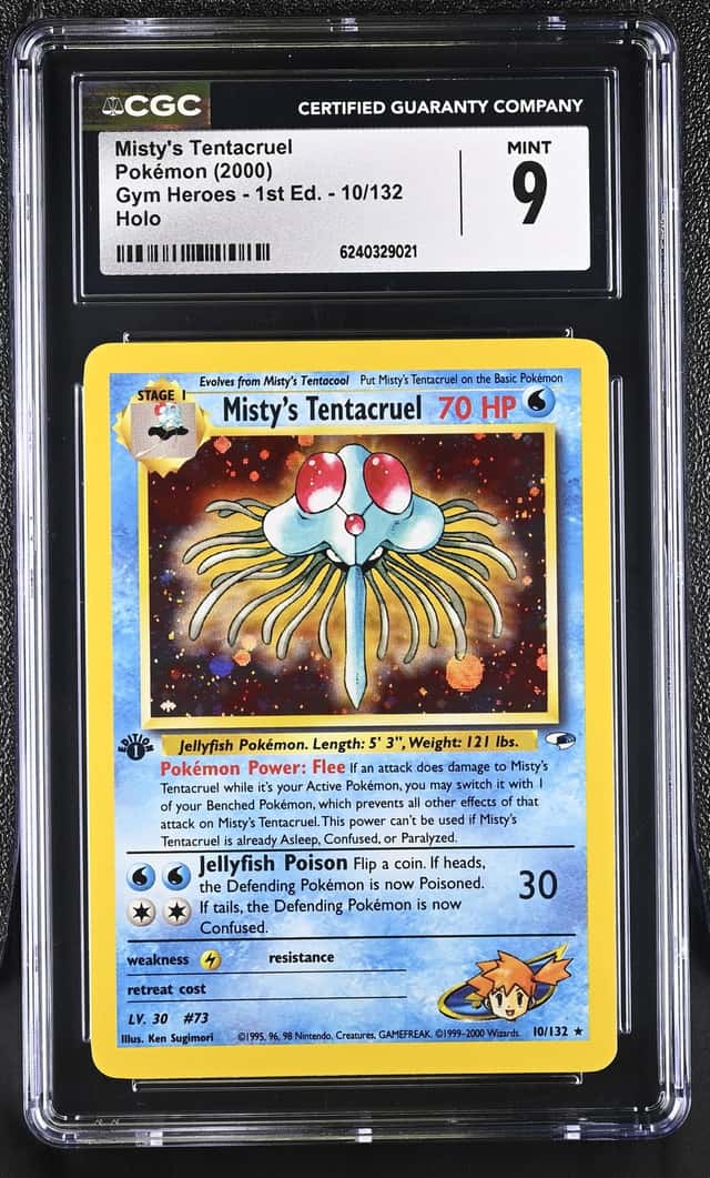 2000 Pokemon Gym Heroes 1st Edition Holo Misty's Tentacruel #10 CGC 9 MINT