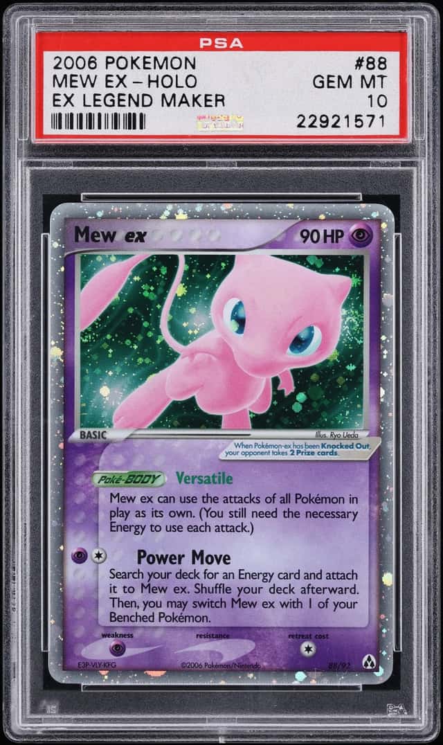 2006 Pokemon EX Legend Maker Holo Mew Ex #88 PSA 10 GEM MINT