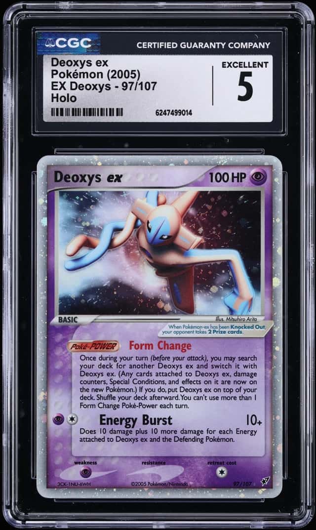 2005 Pokemon EX Deoxys Holo Deoxys EX #97 CGC 5 EX