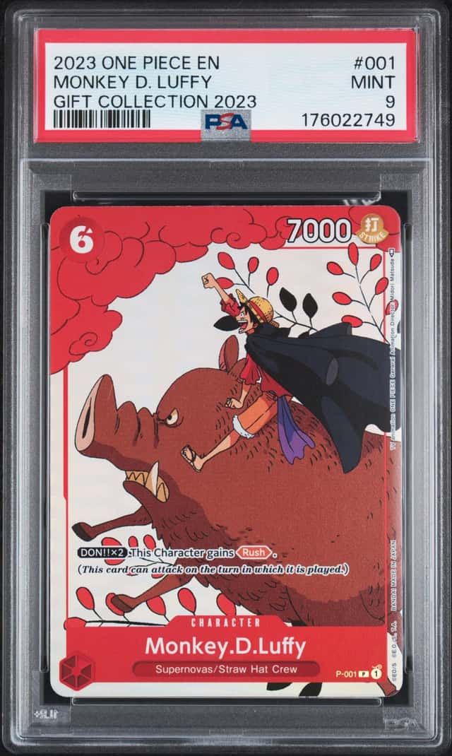 2023 One Piece Gift Collection Monkey D Luffy Promo #P-001 PSA 9