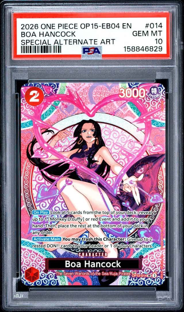 2026 One Piece OP15-EB04 EN Special Alternate Art #014 Boa Hancock PSA 10