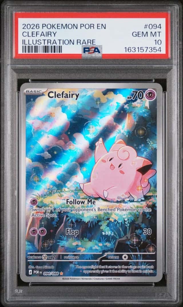 2026 POKEMON POR EN-PERFECT ORDER ILLUSTRATION RARE #094 CLEFAIRY PSA 10