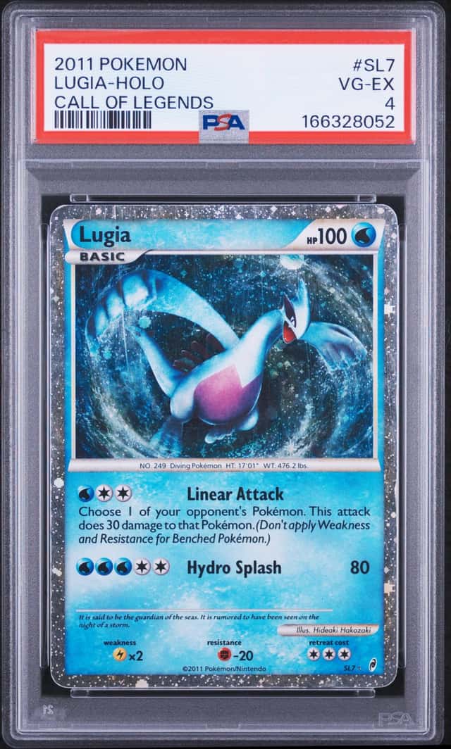 Pokemon 2011 Lugia SL7 Holo Ultra Rare Call of Legends PSA 4