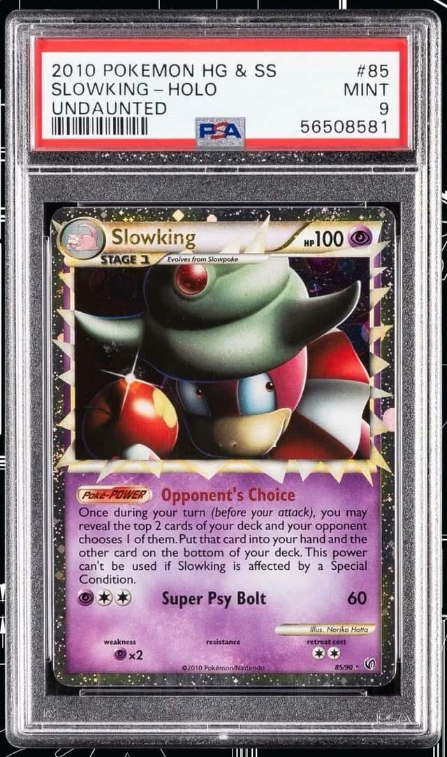 Slowking Holo #85 PSA 9 Pokemon 2010 Heartgold & Soulsilver Undaunted *POP 147*
