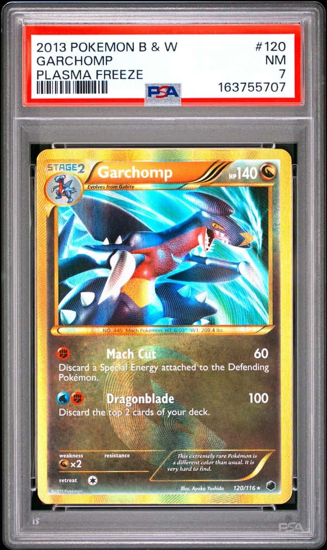 2013 Pokemon Black & White Plasma Freeze Garchomp #120/116 PSA 7
