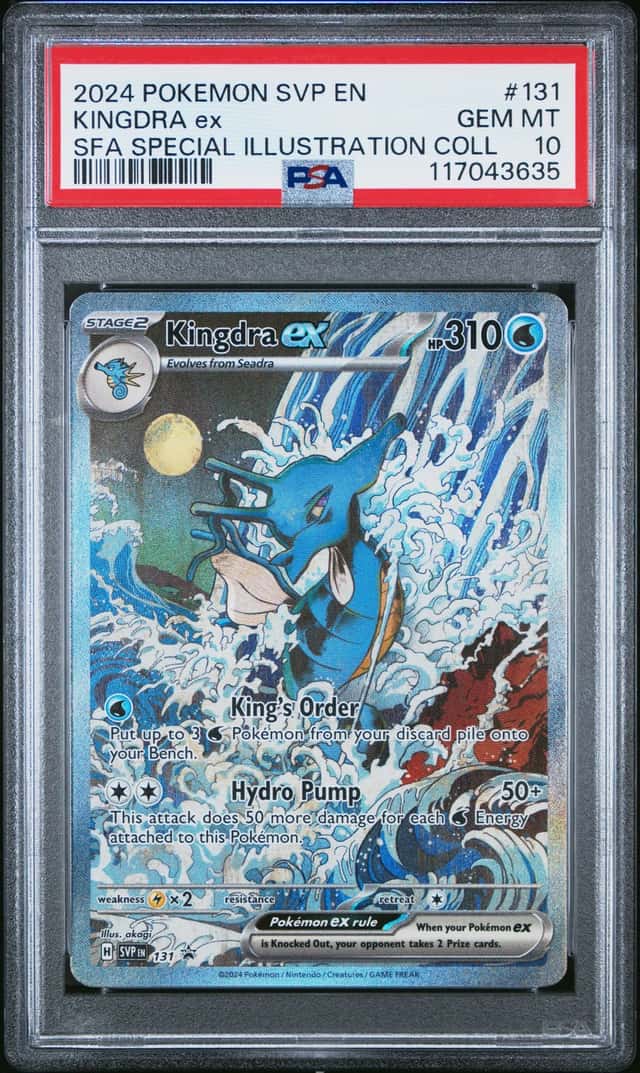 2024 POKEMON KINGDRA ex SFA SPECIAL ILLUSTRATION COLL SVP #131 PSA 10