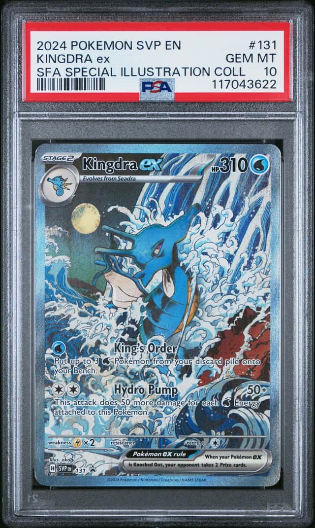 2024 POKEMON KINGDRA ex SFA SPECIAL ILLUSTRATION COLL SVP #131 PSA 10