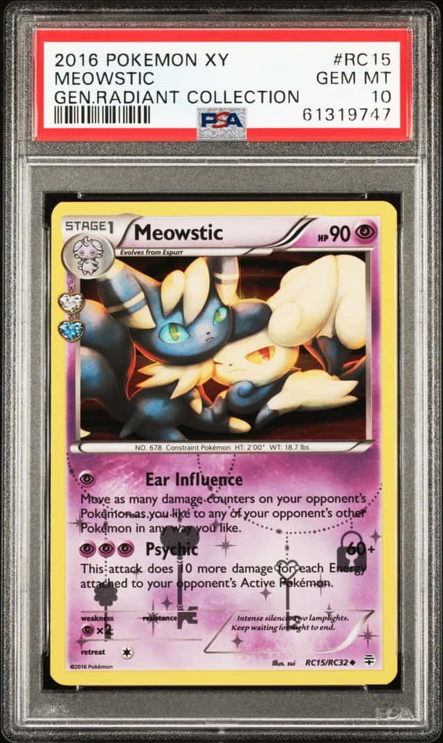 2016 Pokemon XY Generations Radiant Collection Meowstic #RC15