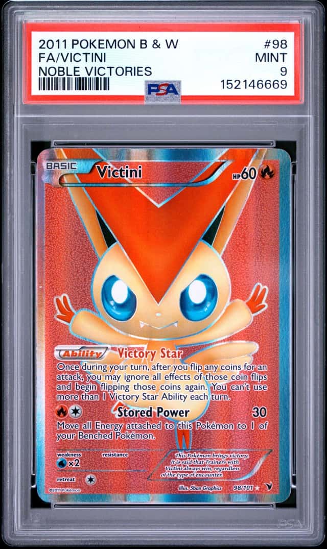 2011 Pokemon Black and White Noble Victories Victini #98