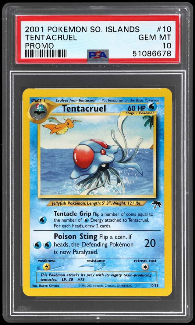2001 Pokemon Southern Islands Promo Tentacruel #10