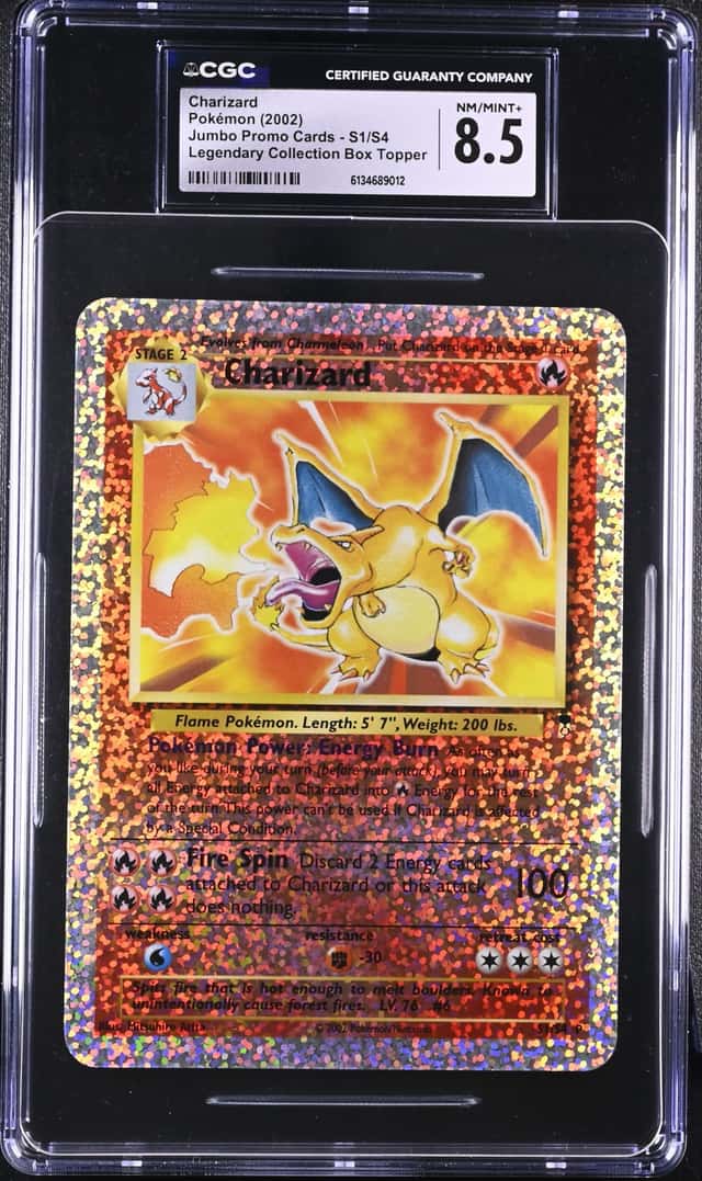 2002 Pokemon Legendary Collection Box Topper Charizard #S1