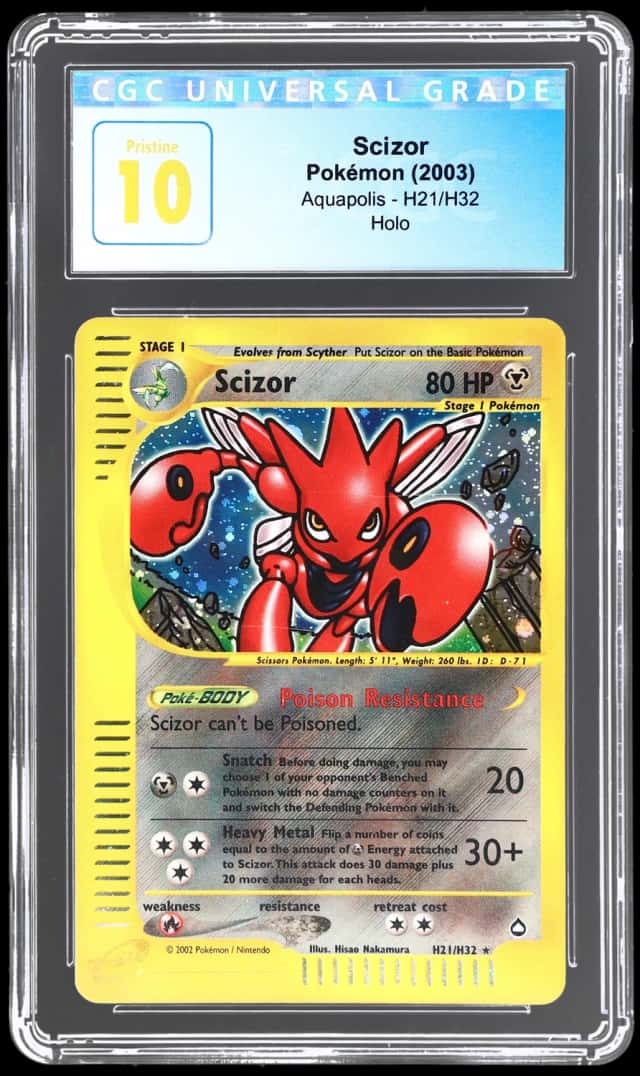 2003 Pokemon Aquapolis Holo Scizor #H21