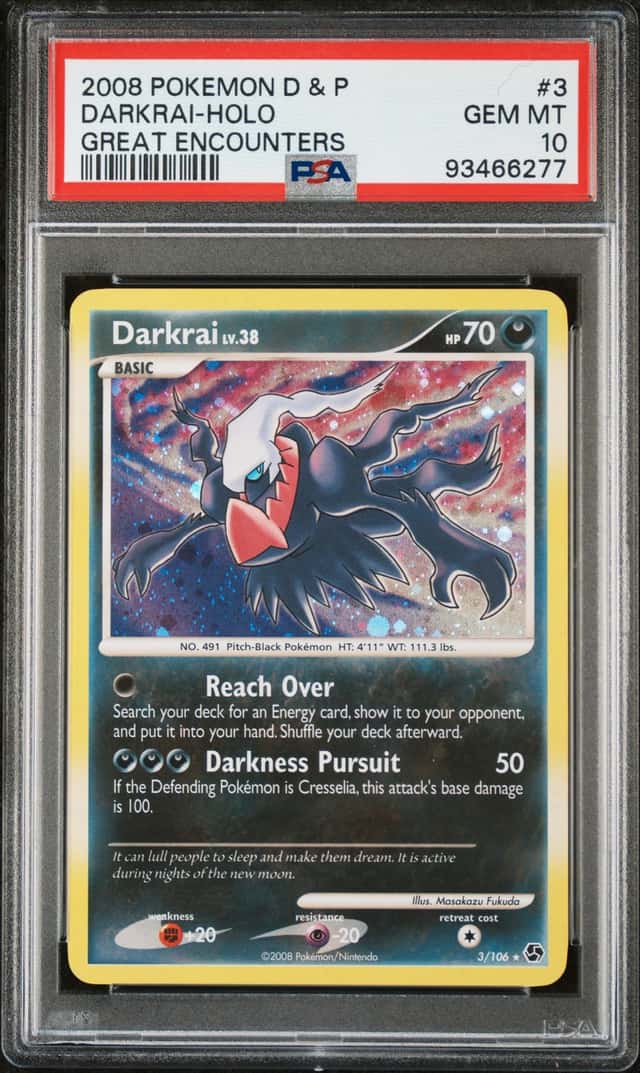 2008 Pokemon Diamond and Pearl Great Encounters Holo Darkrai #3