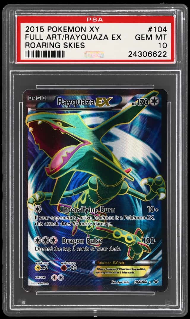 2015 Pokemon XY Roaring Skies Rayquaza Ex #104