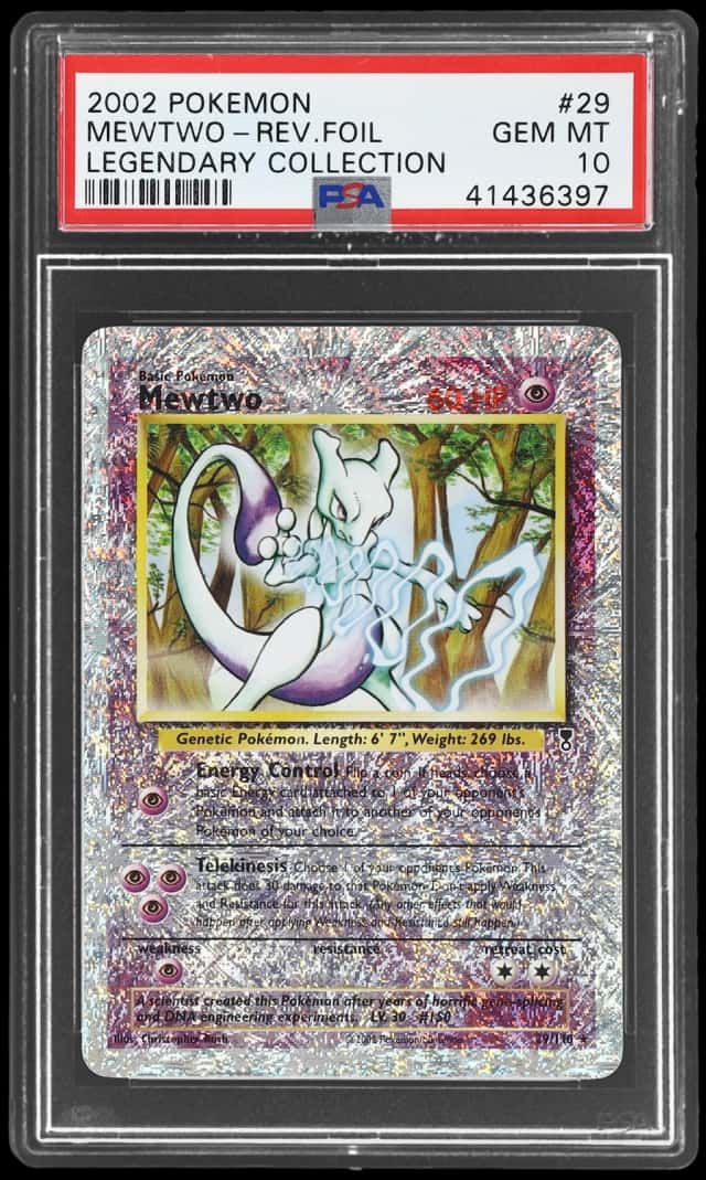 2002 Pokemon Legendary Collection Reverse Foil Mewtwo #29