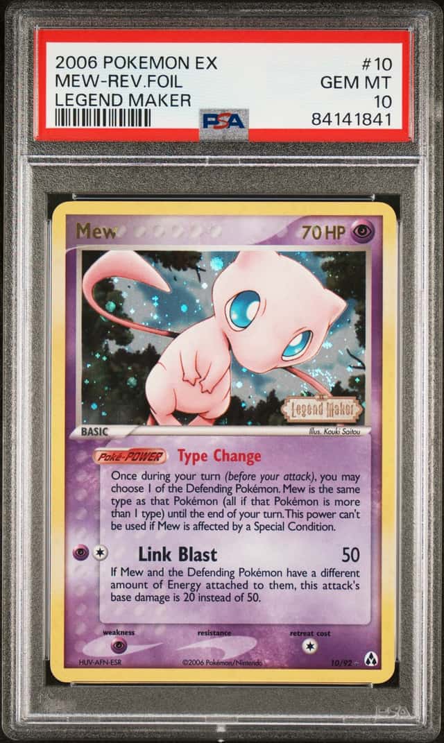2006 Pokemon EX Legend Maker Reverse Holo Mew #10 PSA 10 GEM MINT