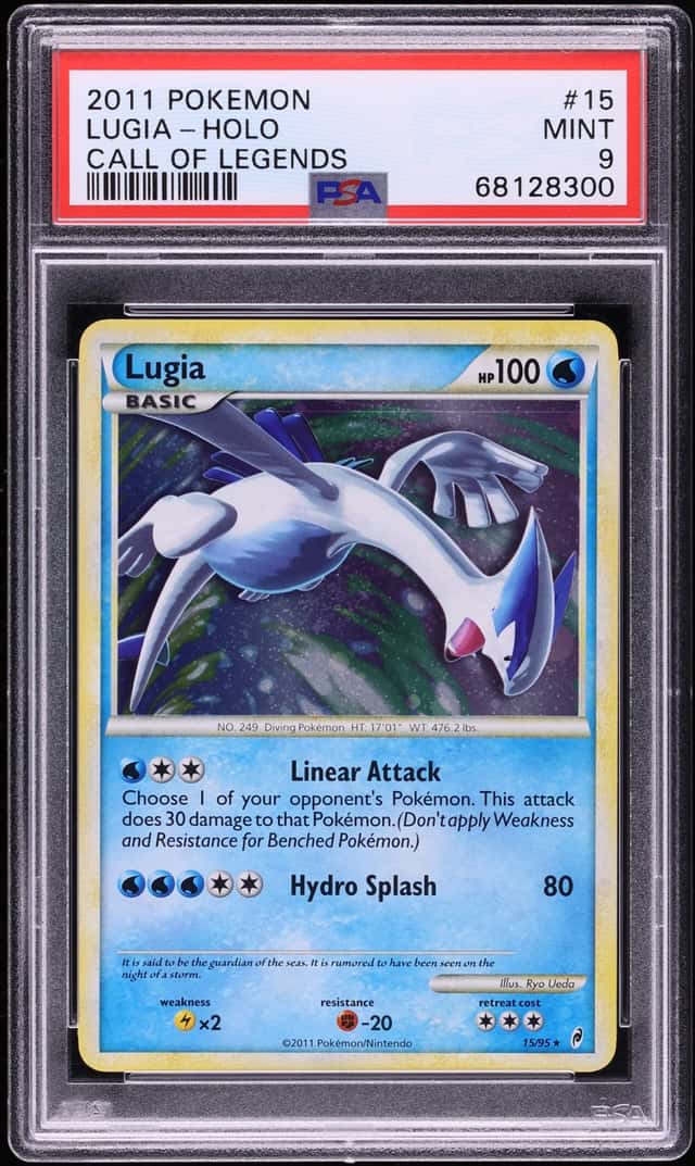 2011 Pokemon Call Of Legends Holo Lugia #15 PSA 9 MINT