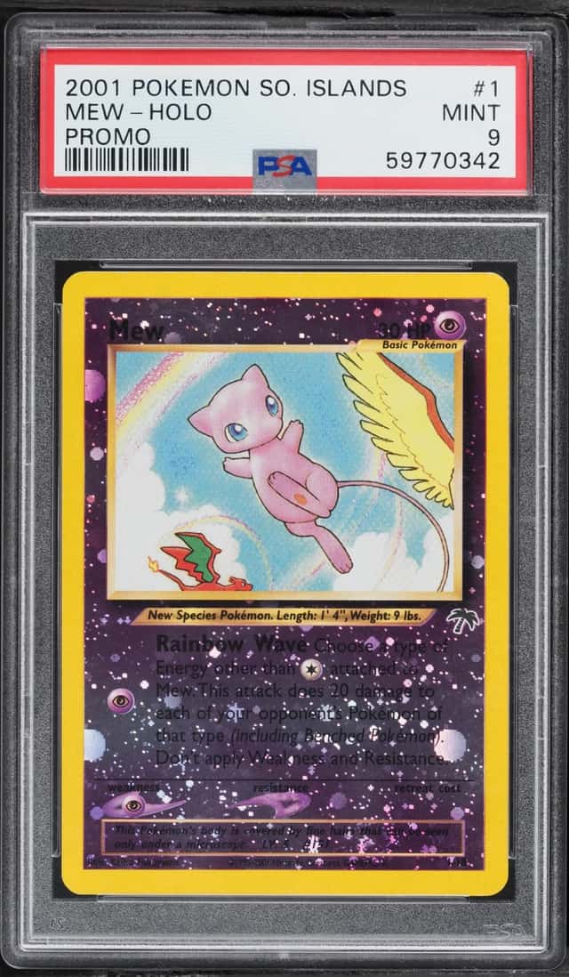 2001 Pokemon Southern Islands Promo Holo Mew #1 PSA 9 MINT