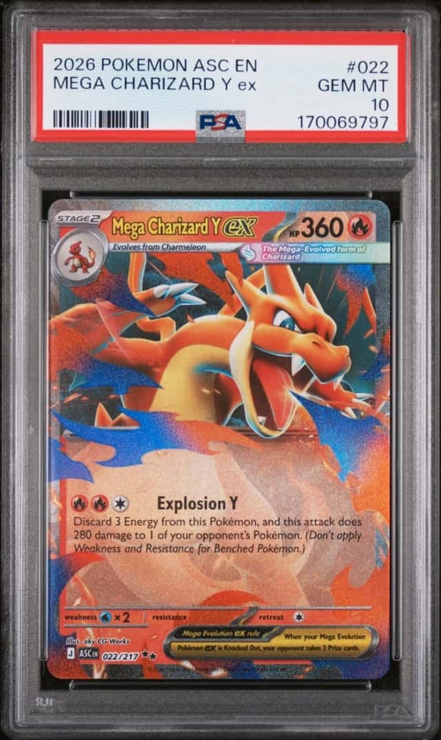 2026 POKEMON ASC EN-ASCENDED HEROES #022 MEGA CHARIZARD Y EX PSA 10