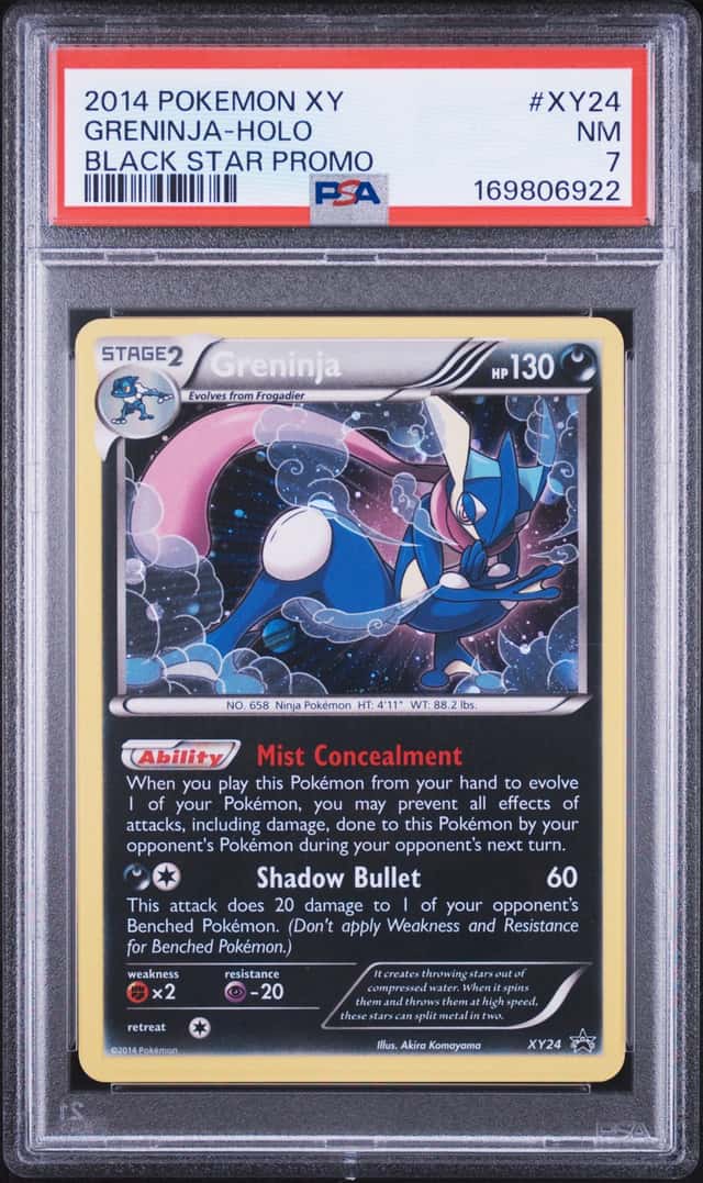 2014 Pokemon XY Black Star Promo #XY24 Greninja Holo PSA 7 NM