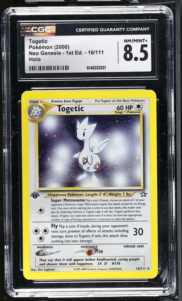 Pokemon 2000 Togetic 16/111 Holo Rare Neo Genesis 1st Edition CGC 8.5