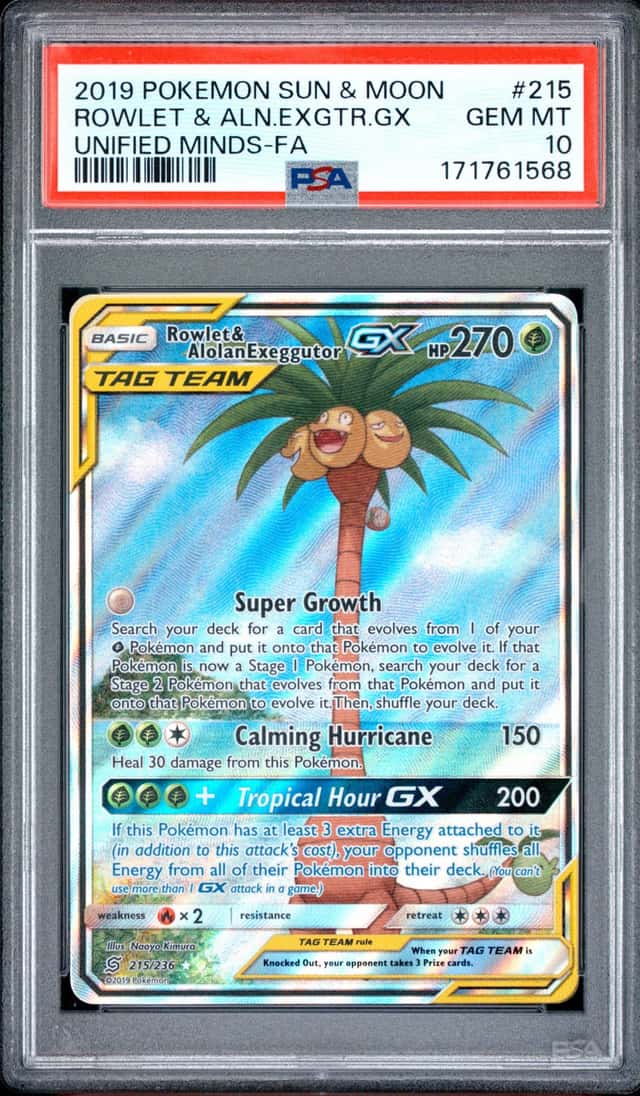 Rowlet & Alolan Exeggutor GX