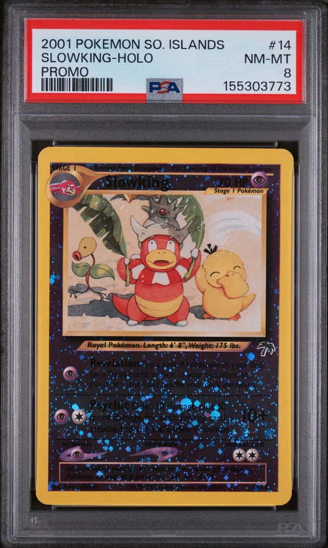 POKEMON SLOWKING 2001 SOUTHERN ISLANDS PROMO #14 HOLO PSA 8