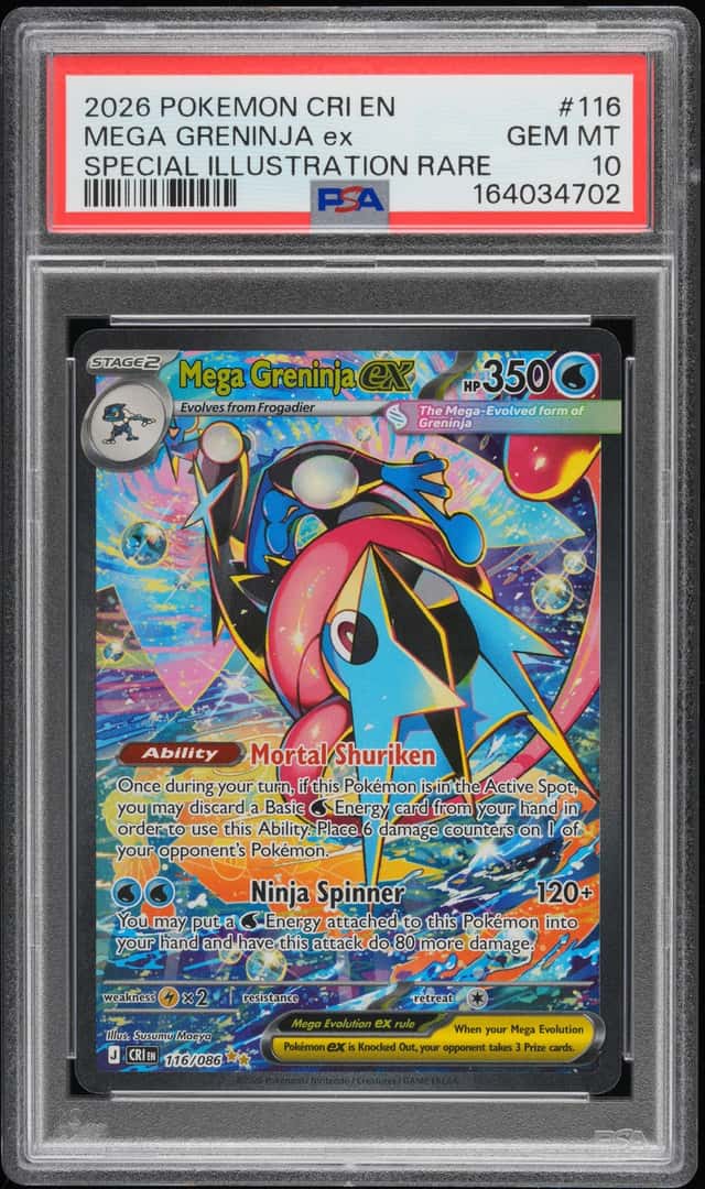 2026 POKEMON Mega Greninja ex Special Illustration Rare 116/086 PSA 10 164034702