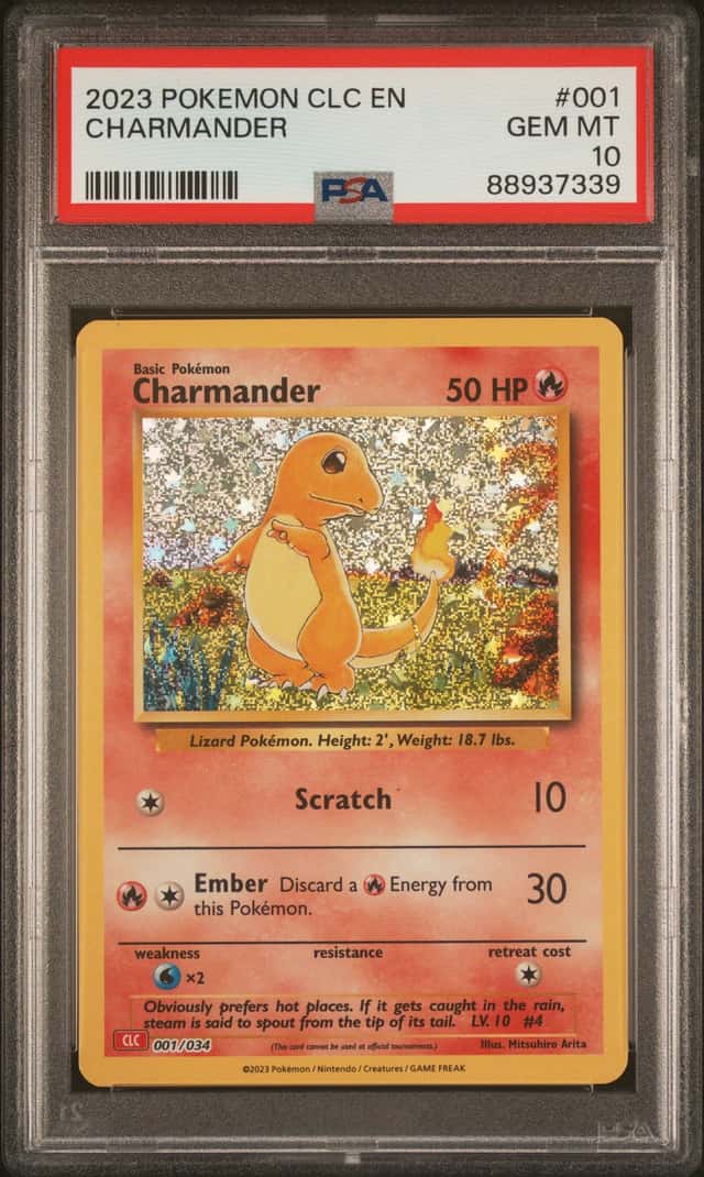 Pokemon 2023 TCG Classic Charmander 001/034 Holo PSA 10 Eng Classic Coll