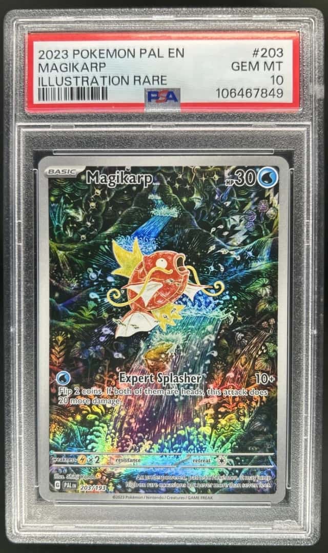 2023 Pokemon SV Paldea Evolved Magikarp Illustration Rare #203/193 PSA 10 (49)