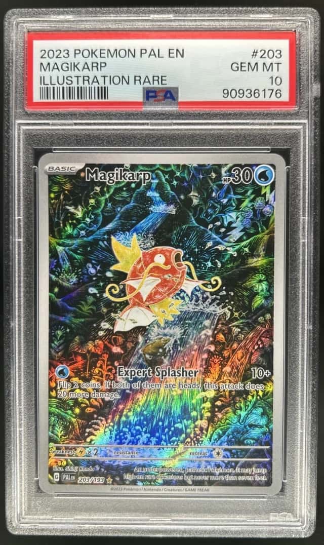 2023 Pokemon SV Paldea Evolved Magikarp Illustration Rare #203/193 PSA 10 (76)