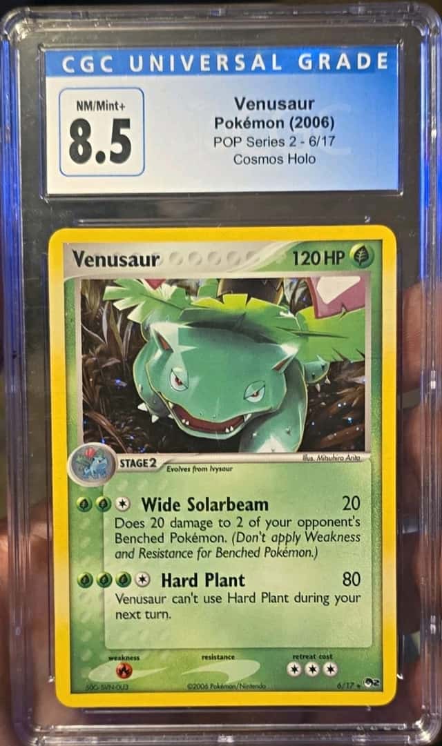 CGC 8.5 Venusaur POP Series 2 6/17 2006 English Cosmos Holo Pokemon TCG