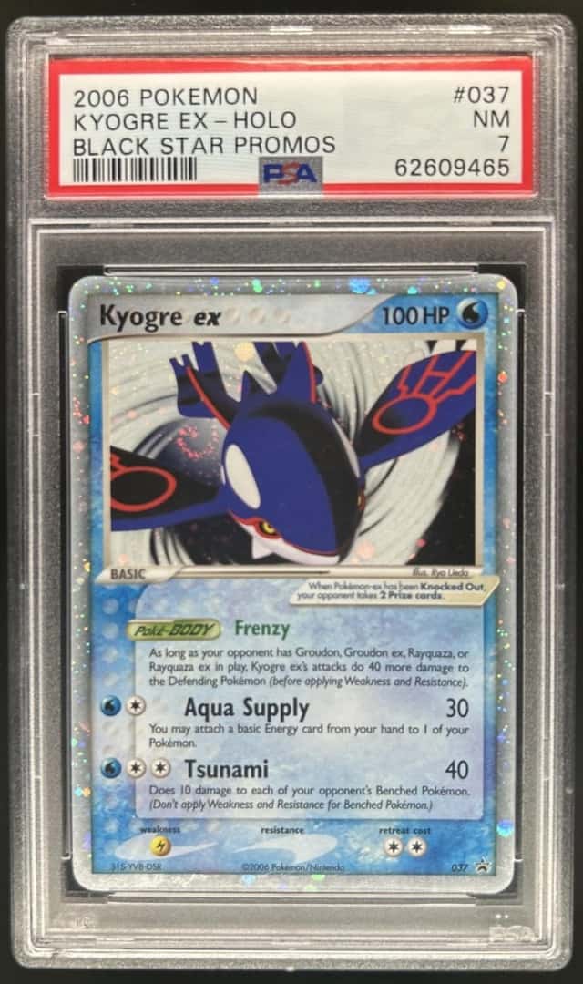 2003-2006 Pokemon Nintendo Black Star Promos Kyogre ex #037 PSA 7