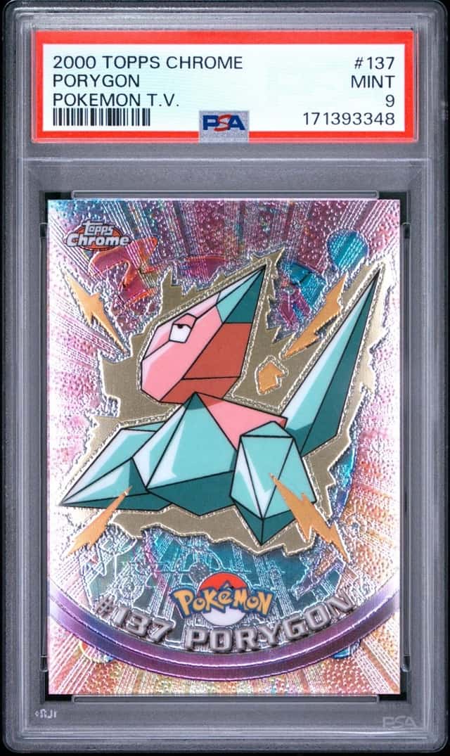 Pokemon Porygon Topps Chrome T.V. 137 PSA 9 Mint