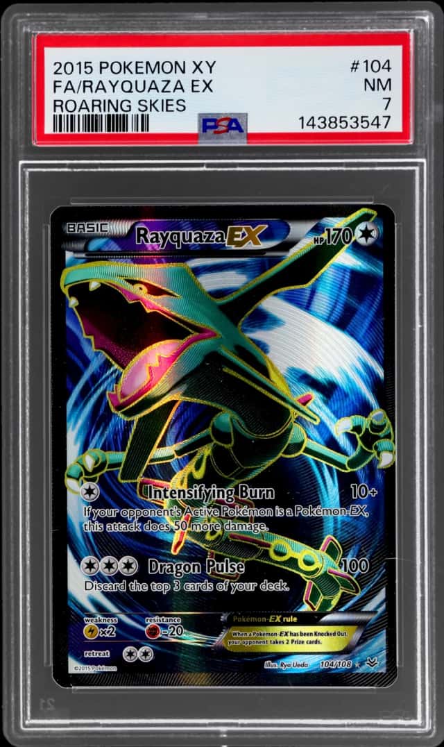2015 Pokemon XY Roaring Skies Rayquaza Ex #104