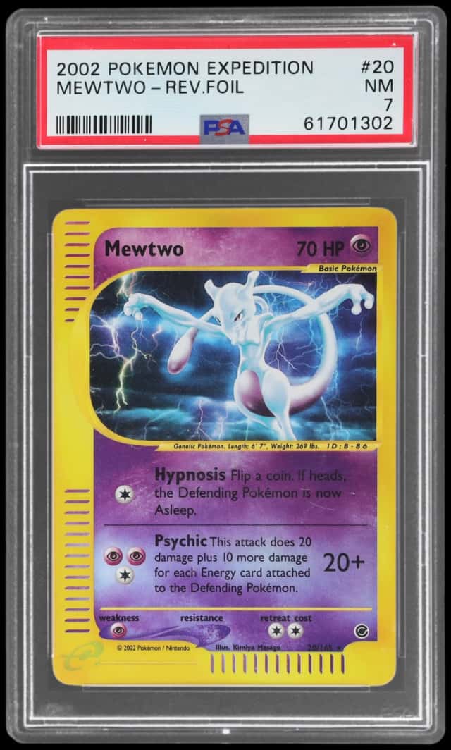 2002 Pokemon Expedition Reverse Foil Mewtwo #20
