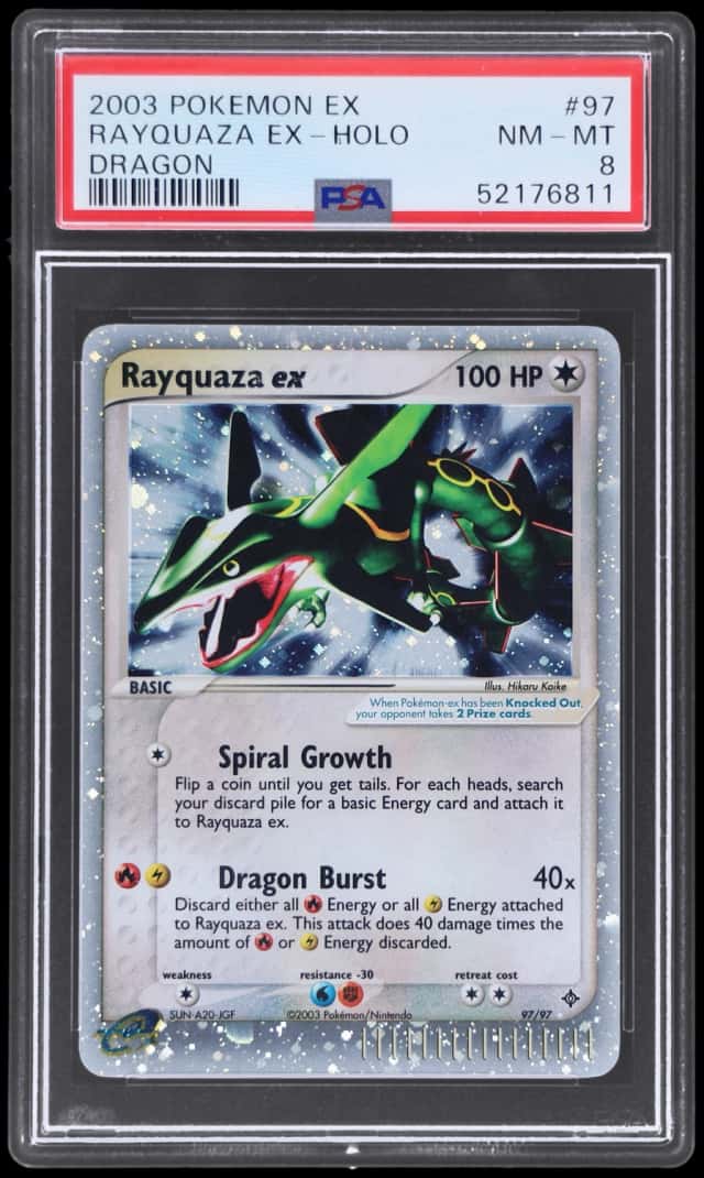 2003 Pokemon Ex Dragon Holo Rayquaza Ex #97