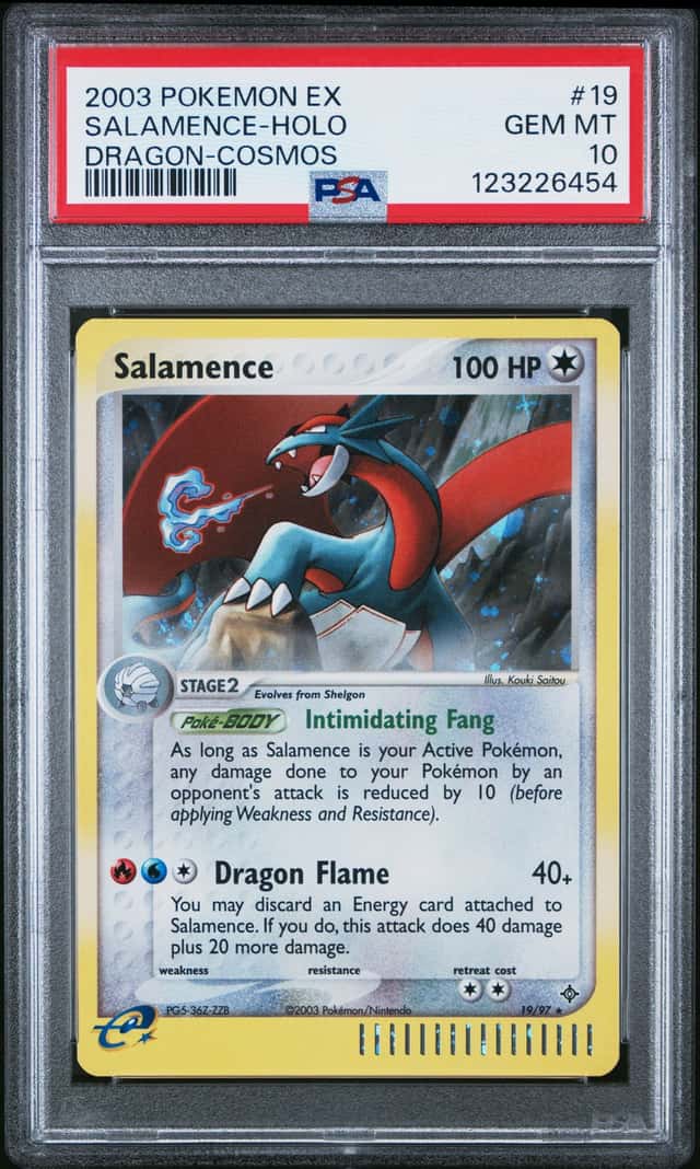 2003 Pokemon Ex Dragon Holo Cosmos Salamence #19