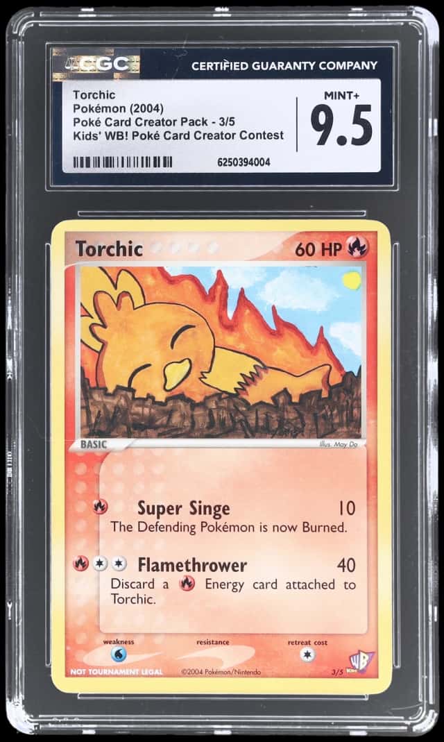 2004 Pokemon Kids Wb Poke Card Creator Torchic #3 /5250